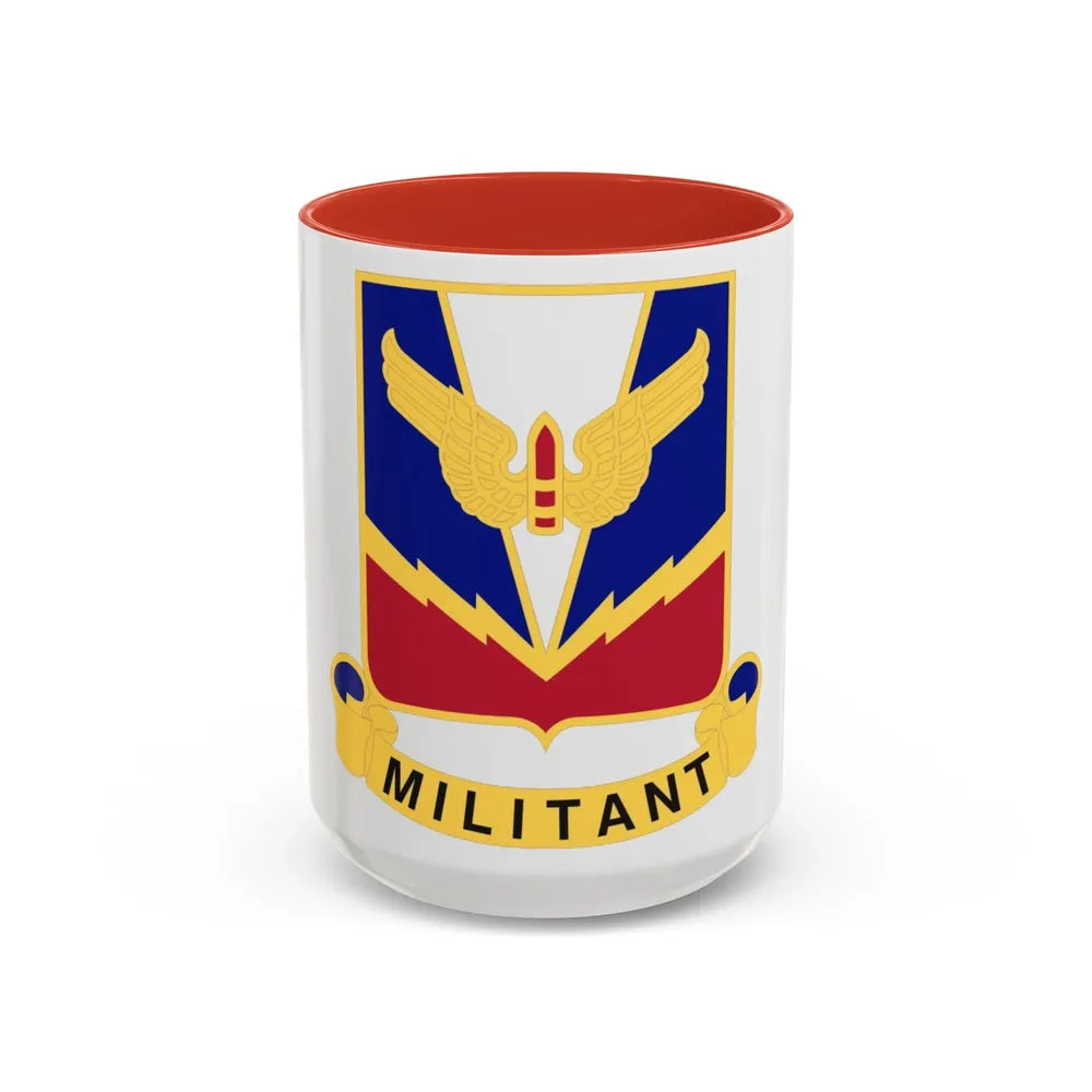 Air Defense Artillery Center and School v2 (U.S. Army) Accent Coffee Mug 15oz Red - Go Mug Yourself