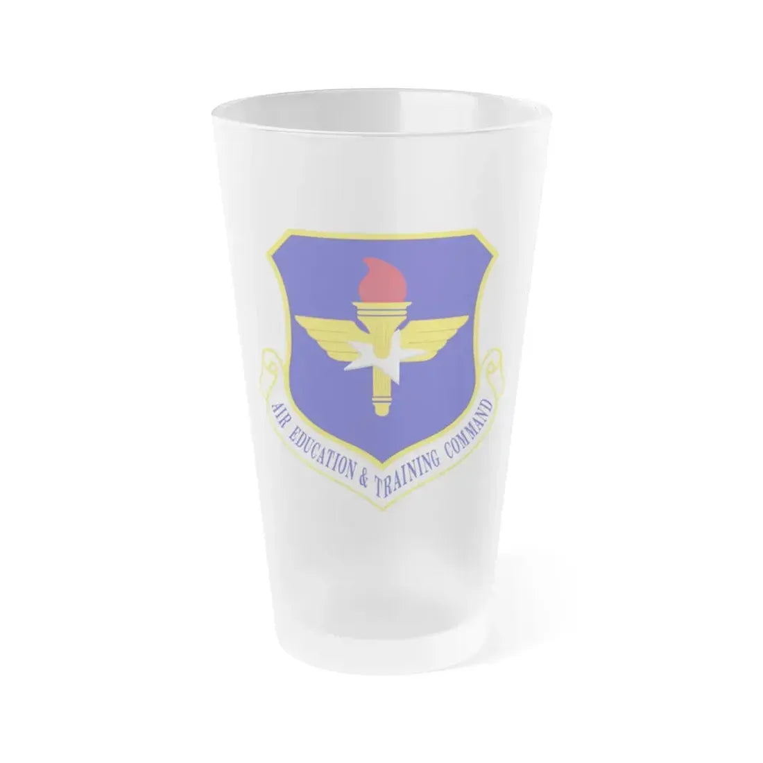 Air Education and Training Command (U.S. Air Force) Frosted Pint Glass 16oz Default Title - Go Mug Yourself