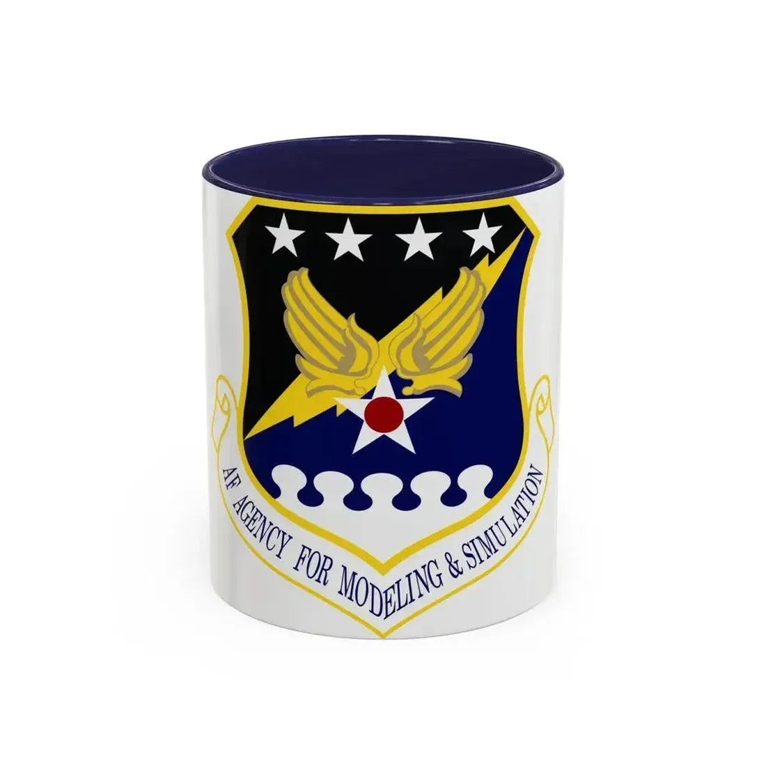 Air Force Agency for Modeling and Simulation (U.S. Air Force) Accent Coffee Mug 11oz Navy - Go Mug Yourself