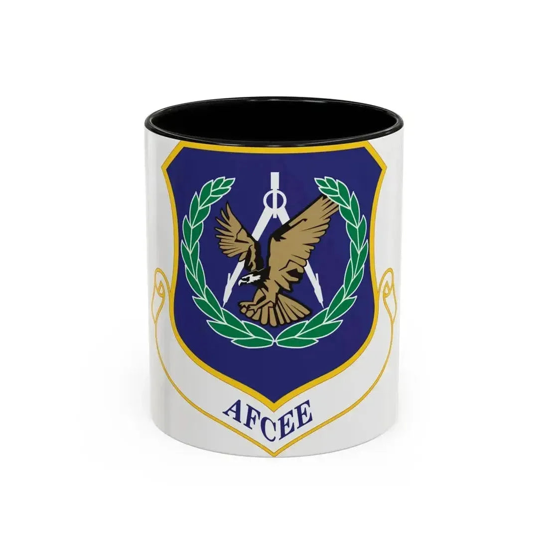 Air Force Center for Engineering and the Environment (U.S. Air Force) Accent Coffee Mug 11oz Black - Go Mug Yourself
