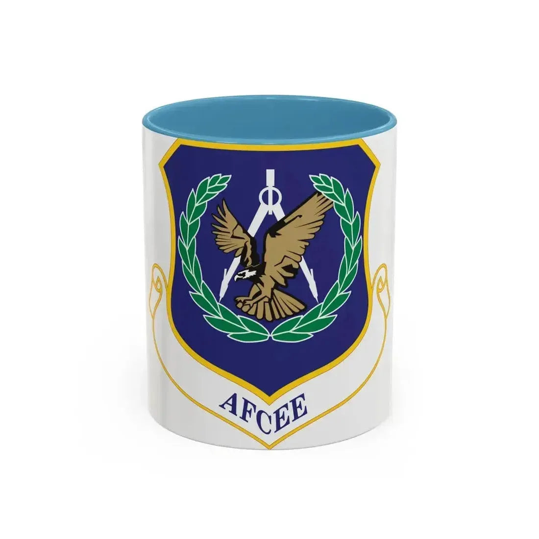Air Force Center for Engineering and the Environment (U.S. Air Force) Accent Coffee Mug 11oz Light Blue - Go Mug Yourself