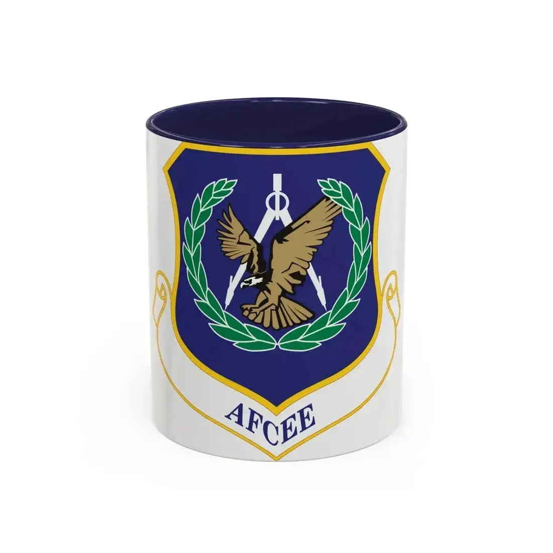 Air Force Center for Engineering and the Environment (U.S. Air Force) Accent Coffee Mug 11oz Navy - Go Mug Yourself