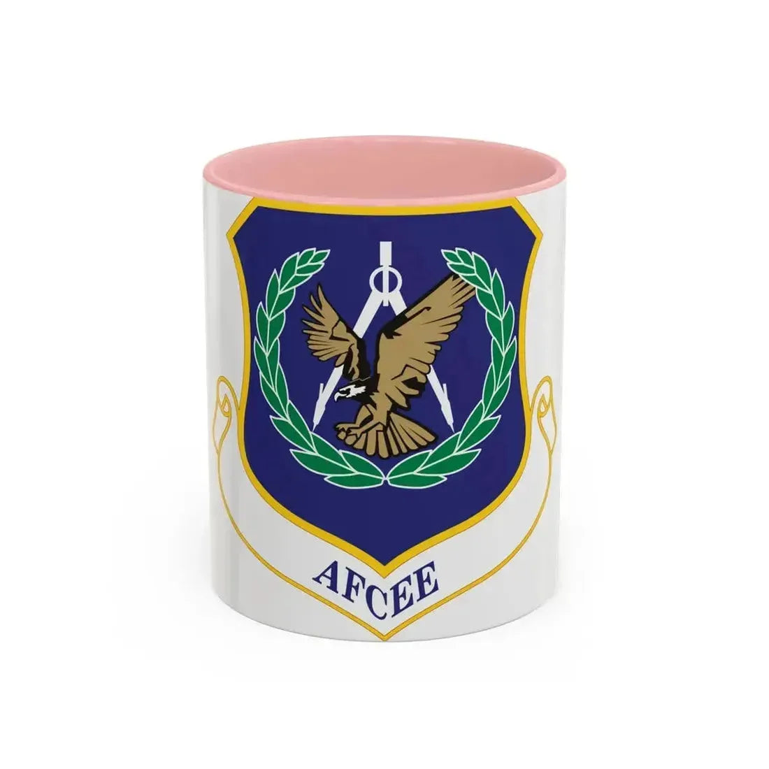 Air Force Center for Engineering and the Environment (U.S. Air Force) Accent Coffee Mug 11oz Pink - Go Mug Yourself