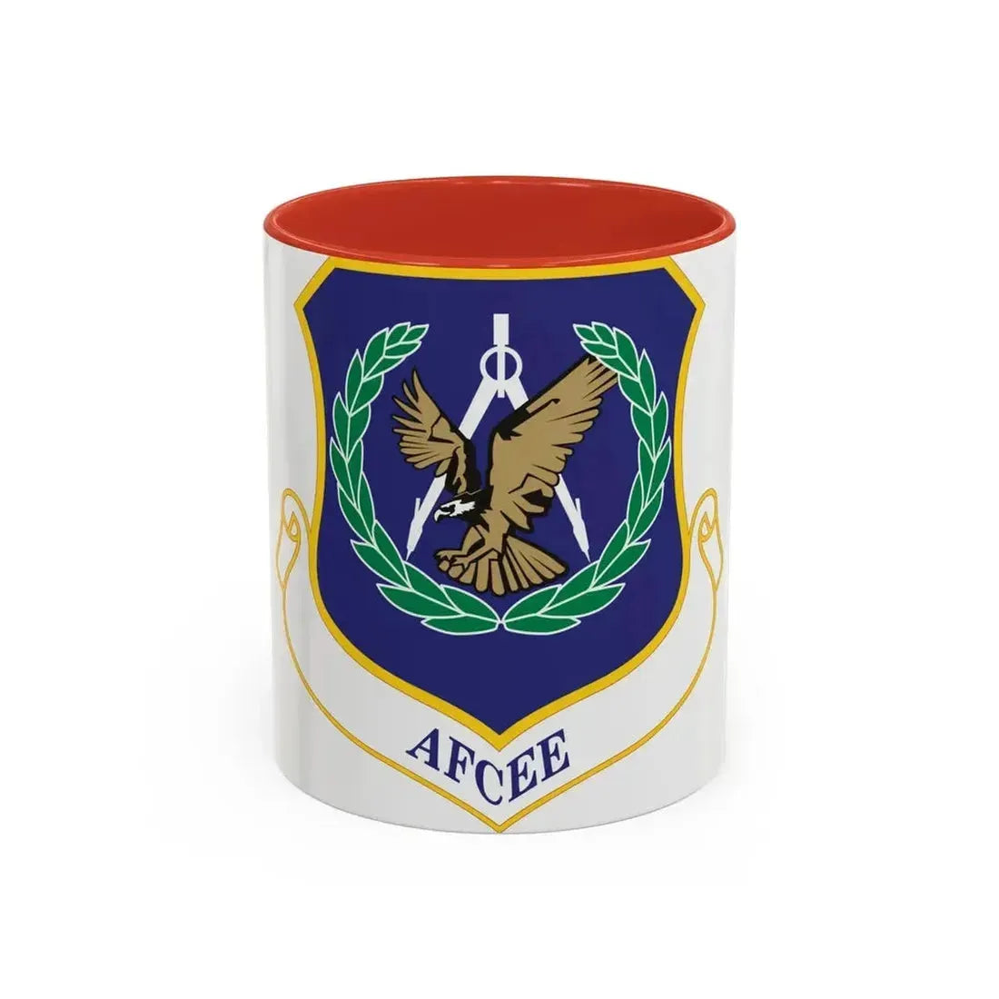 Air Force Center for Engineering and the Environment (U.S. Air Force) Accent Coffee Mug 11oz Red - Go Mug Yourself