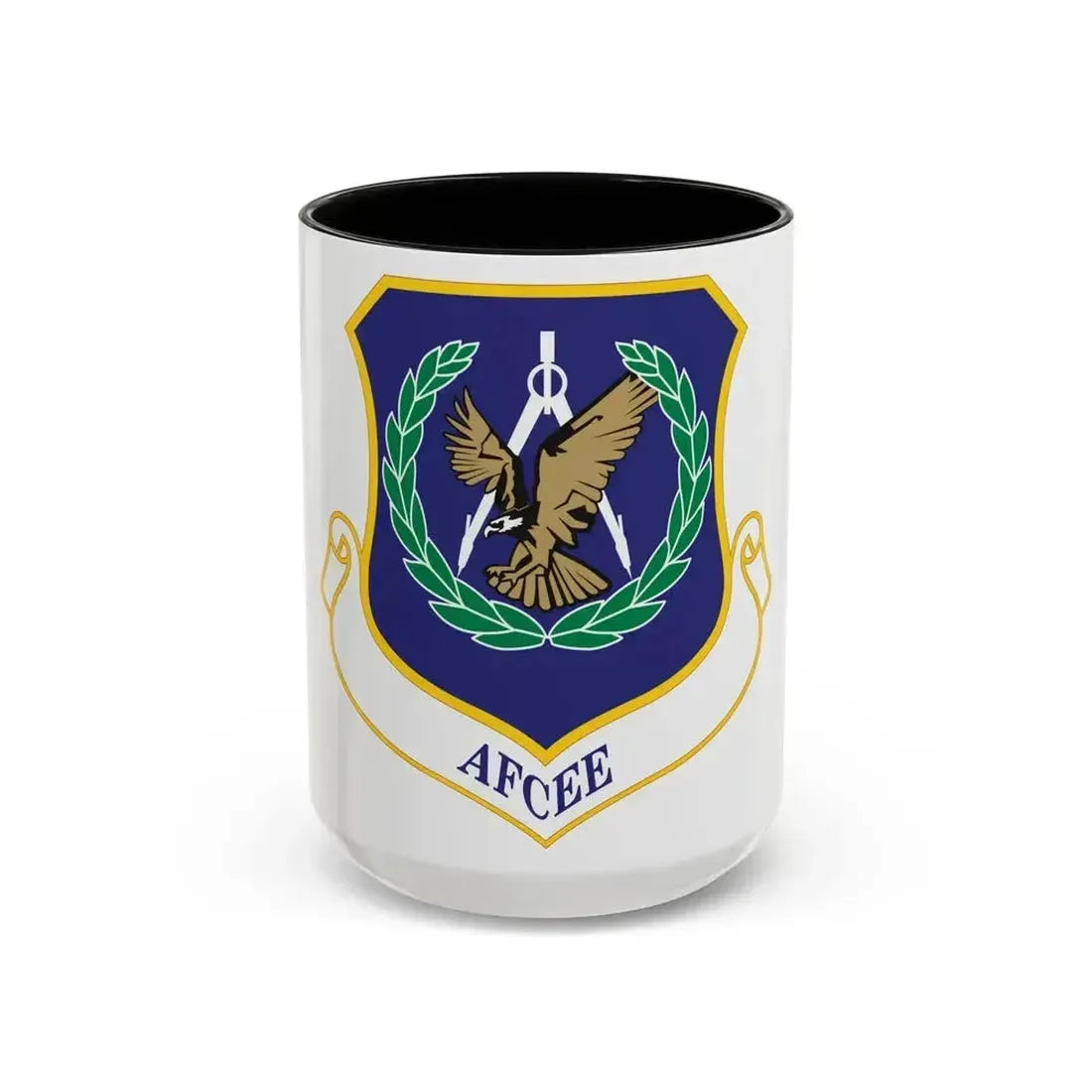 Air Force Center for Engineering and the Environment (U.S. Air Force) Accent Coffee Mug 15oz Black - Go Mug Yourself