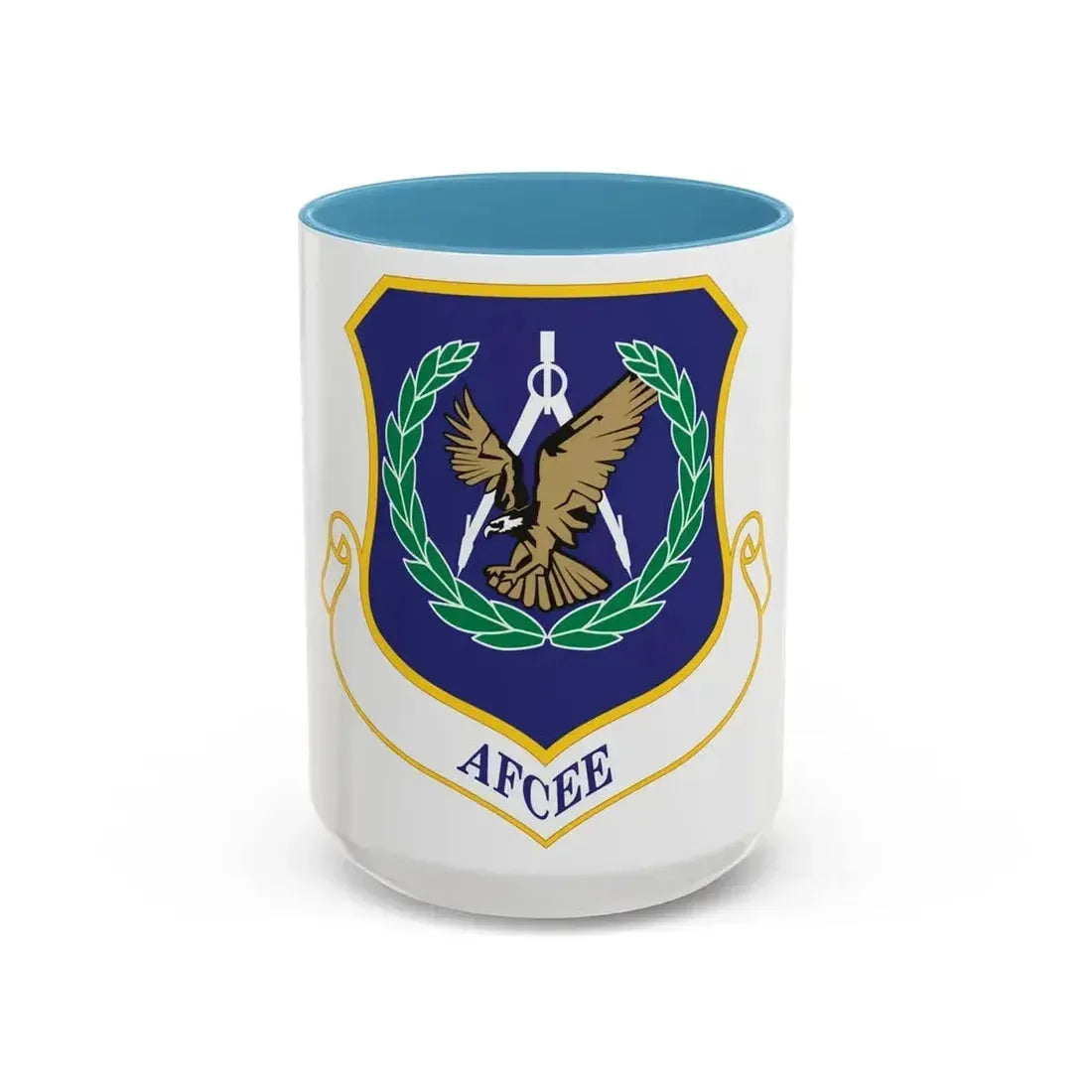 Air Force Center for Engineering and the Environment (U.S. Air Force) Accent Coffee Mug 15oz Light Blue - Go Mug Yourself