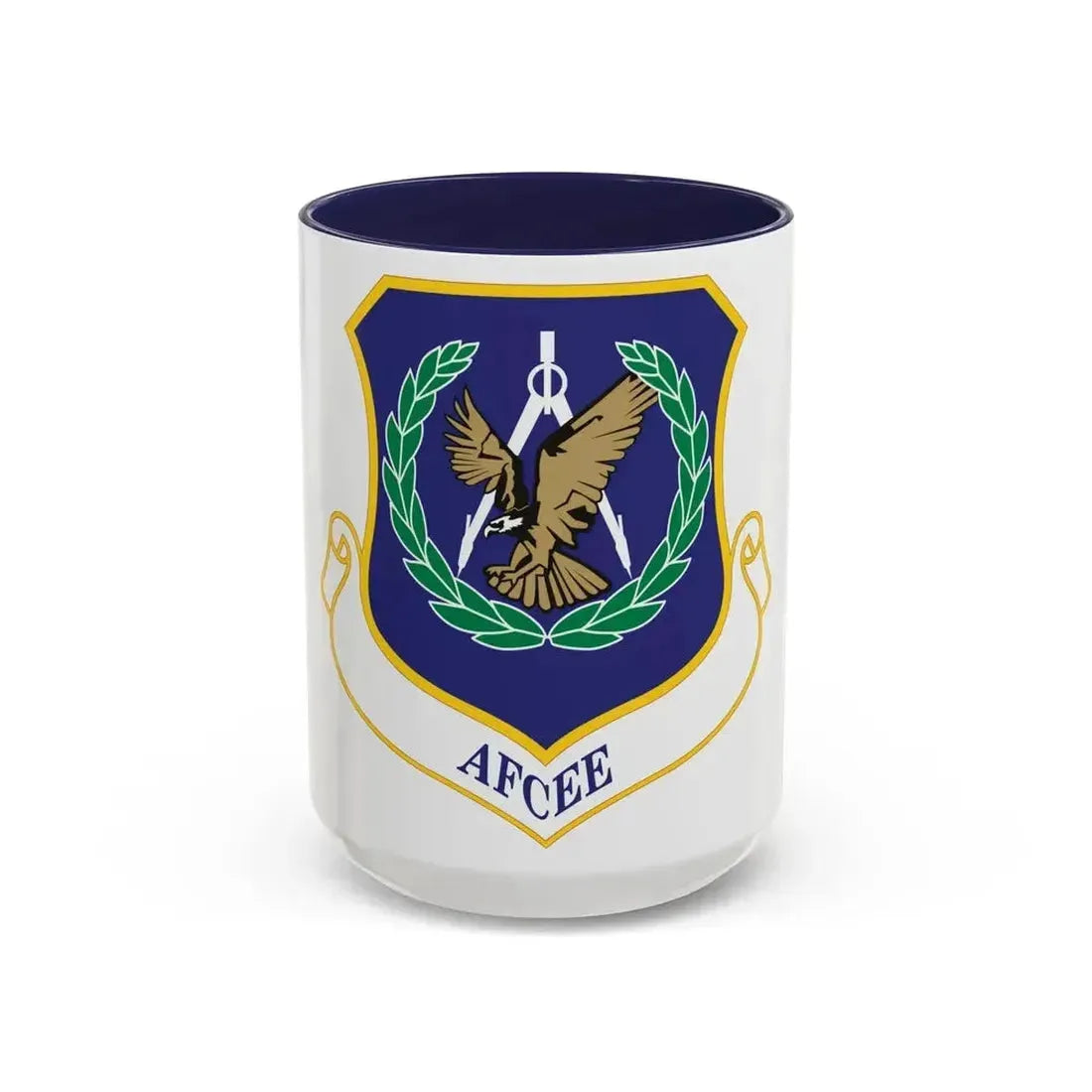 Air Force Center for Engineering and the Environment (U.S. Air Force) Accent Coffee Mug 15oz Navy - Go Mug Yourself