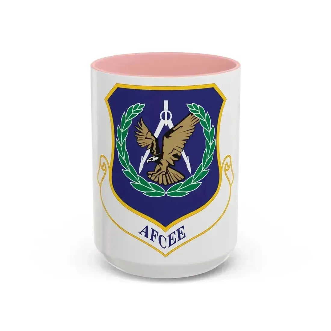 Air Force Center for Engineering and the Environment (U.S. Air Force) Accent Coffee Mug 15oz Pink - Go Mug Yourself