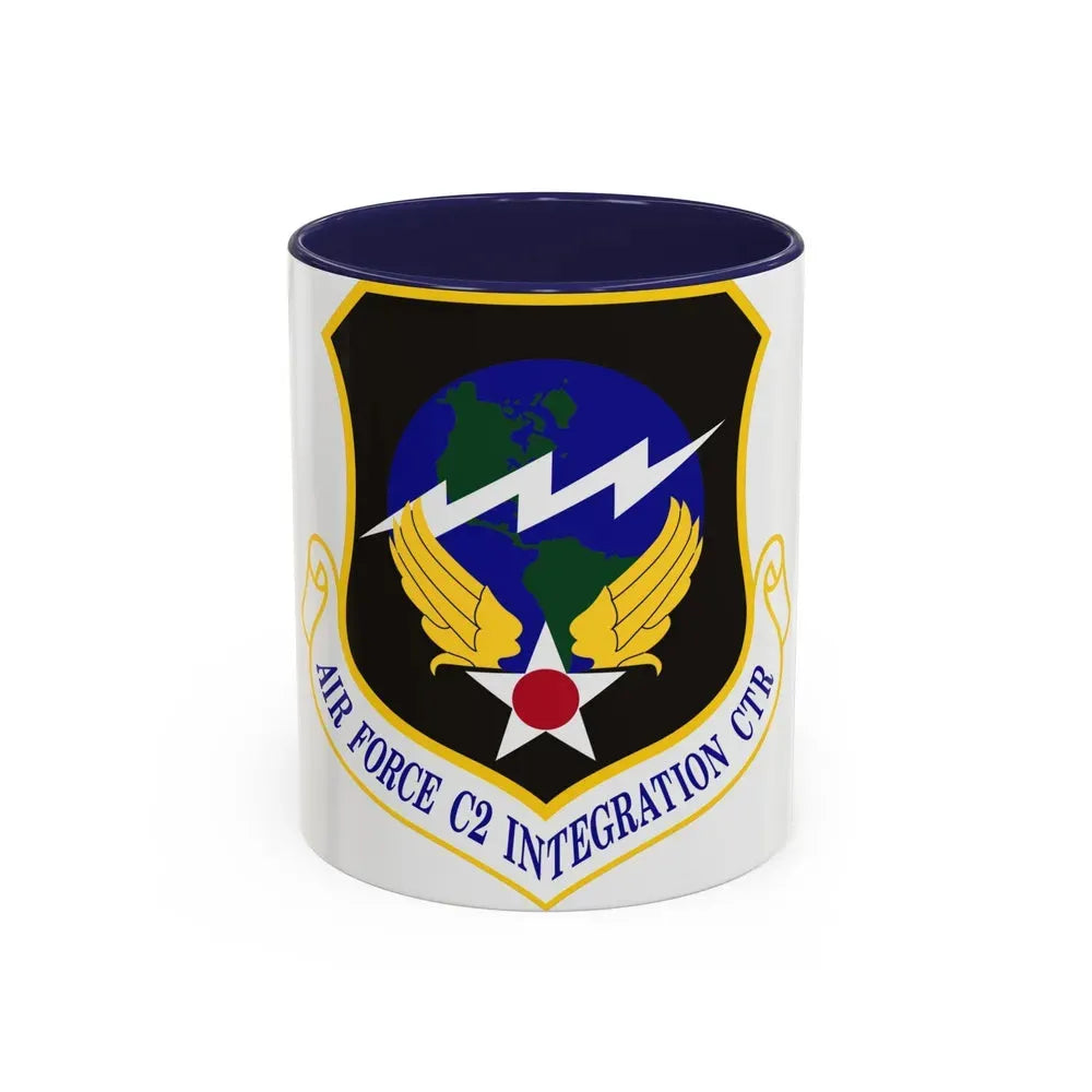 Air Force Command & Control Integration Center (U.S. Air Force) Accent Coffee Mug 11oz Navy - Go Mug Yourself
