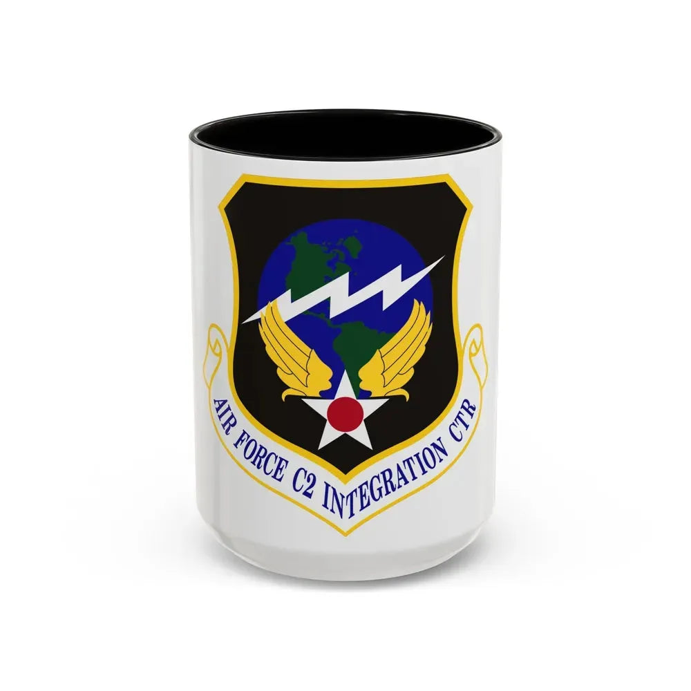 Air Force Command & Control Integration Center (U.S. Air Force) Accent Coffee Mug 15oz Black - Go Mug Yourself