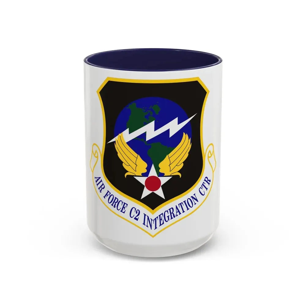 Air Force Command & Control Integration Center (U.S. Air Force) Accent Coffee Mug 15oz Navy - Go Mug Yourself
