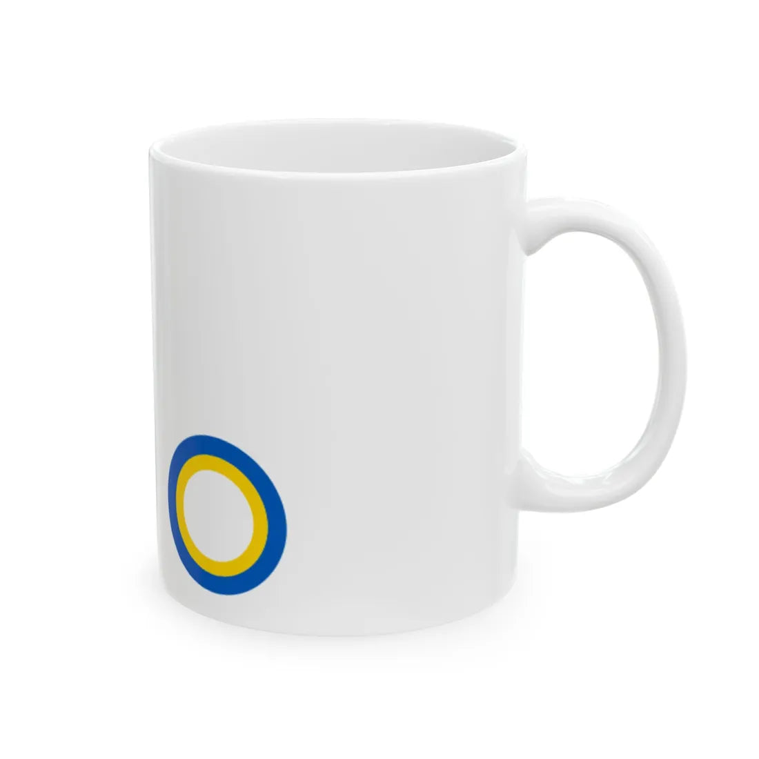 Air Force Command Flag of Ukraine 1918 (Ukraine) White Coffee Mug - Go Mug Yourself