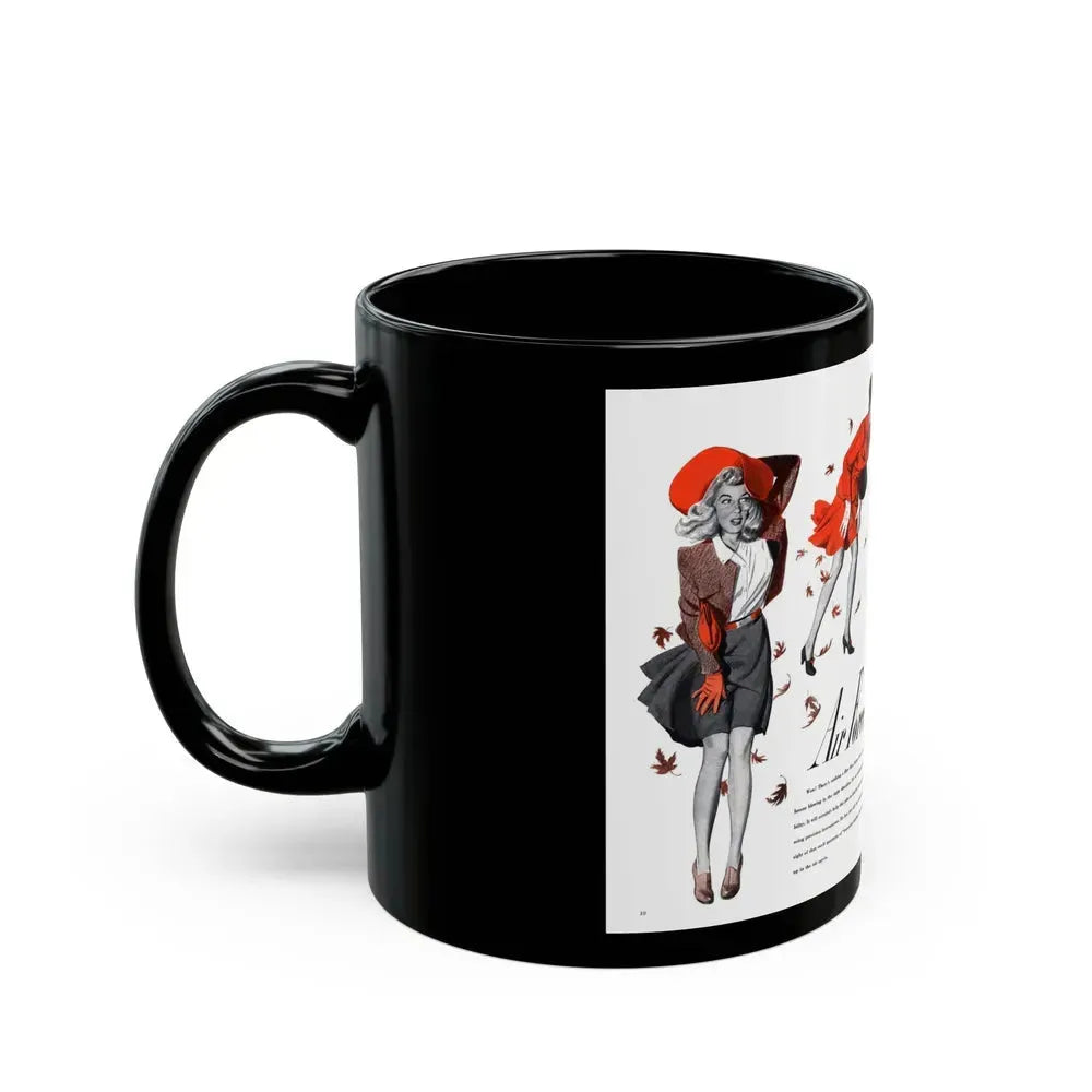 Air Force, Cosmopolitan, October 1943 - Black Coffee Mug - Go Mug Yourself
