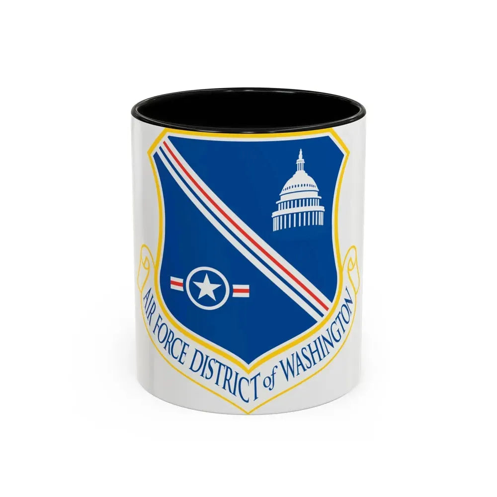 Air Force District of Washington (U.S. Air Force) Accent Coffee Mug 11oz Black - Go Mug Yourself