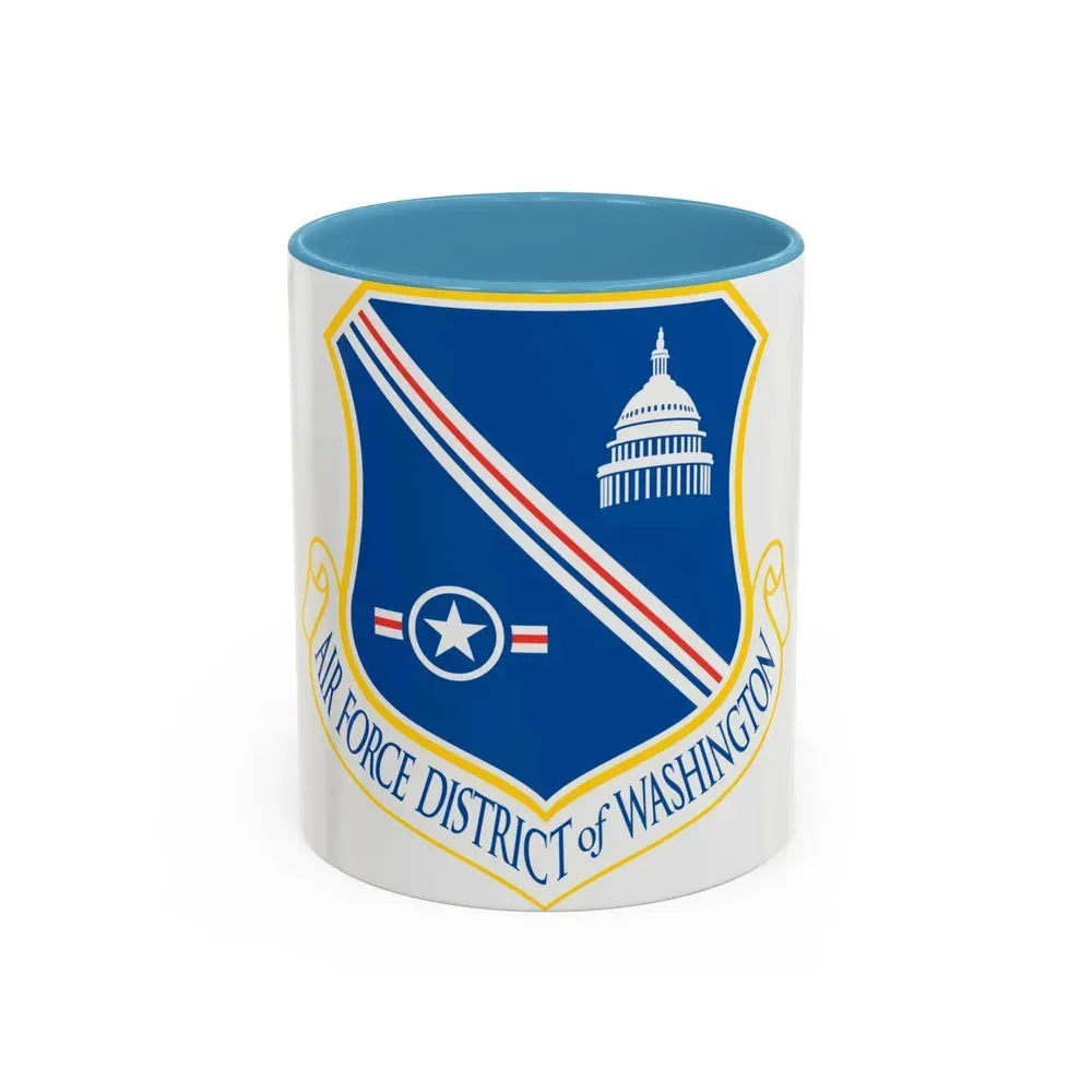 Air Force District of Washington (U.S. Air Force) Accent Coffee Mug 11oz Light Blue - Go Mug Yourself