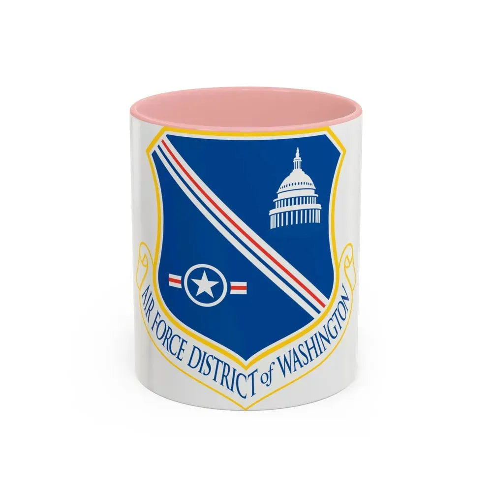 Air Force District of Washington (U.S. Air Force) Accent Coffee Mug 11oz Pink - Go Mug Yourself