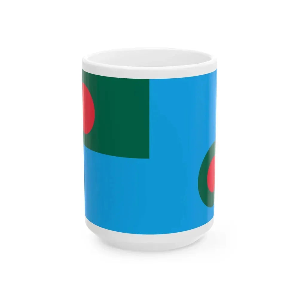 Air Force Ensign of Bangladesh (Bangladesh) White Coffee Mug 15oz - Go Mug Yourself