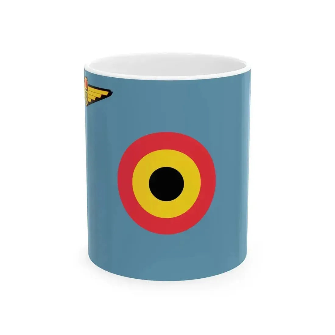 Air Force Ensign of Belgium (Belgium) White Coffee Mug 11oz - Go Mug Yourself