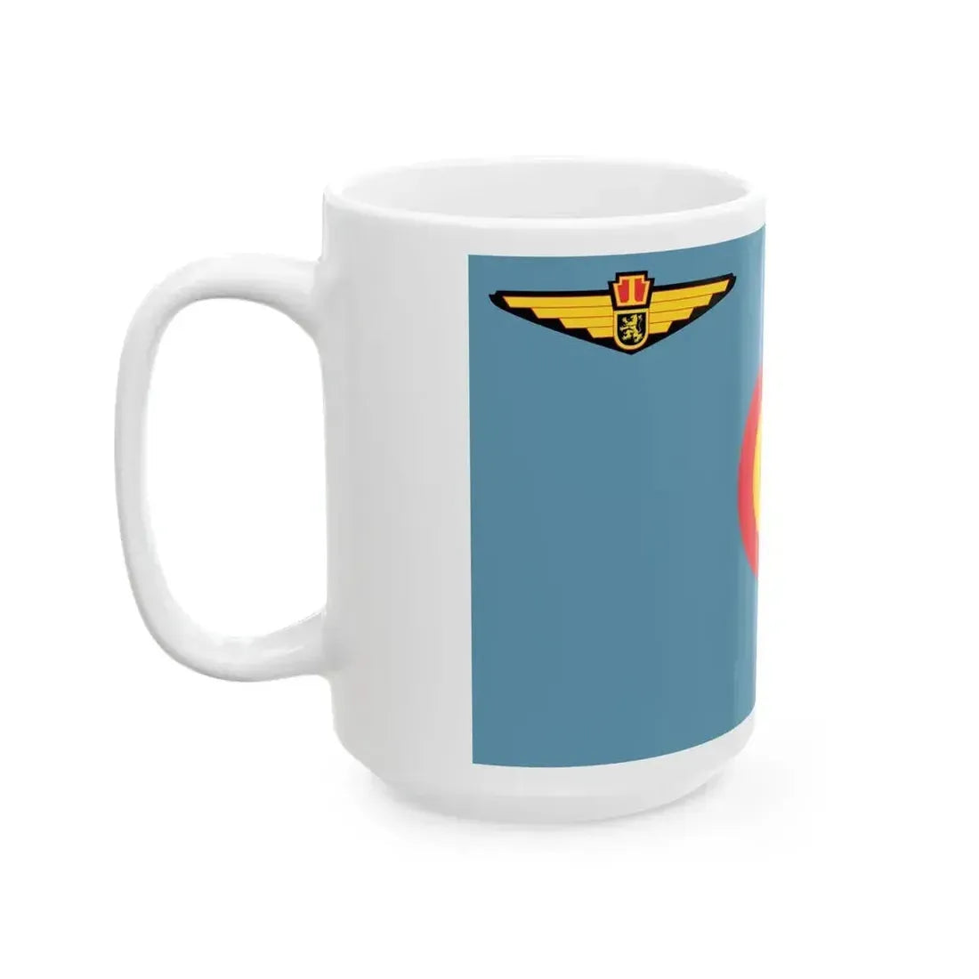Air Force Ensign of Belgium (Belgium) White Coffee Mug - Go Mug Yourself