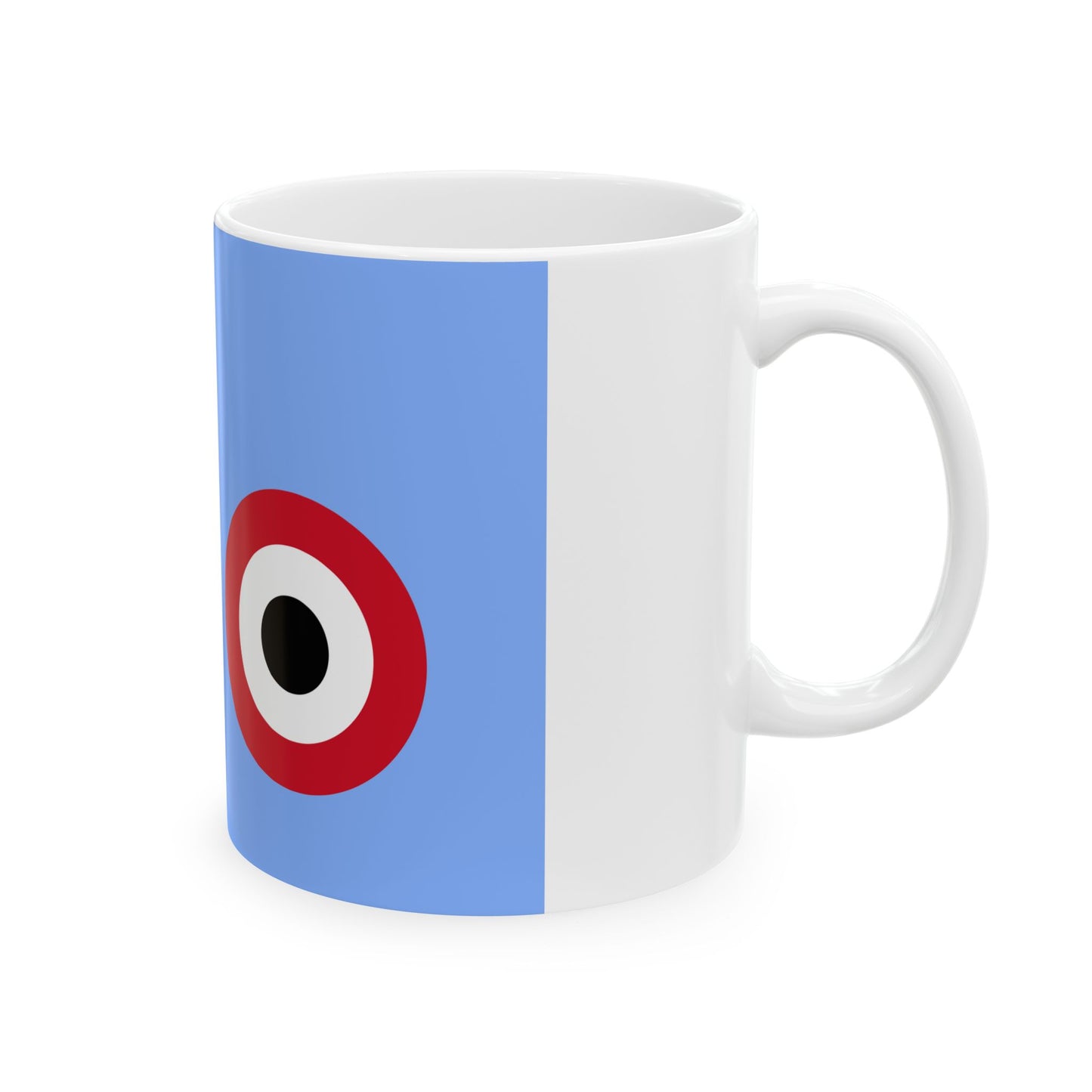 Air Force Ensign of Egypt Coat of arms variant (Egypt) White Coffee Mug-Go Mug Yourself