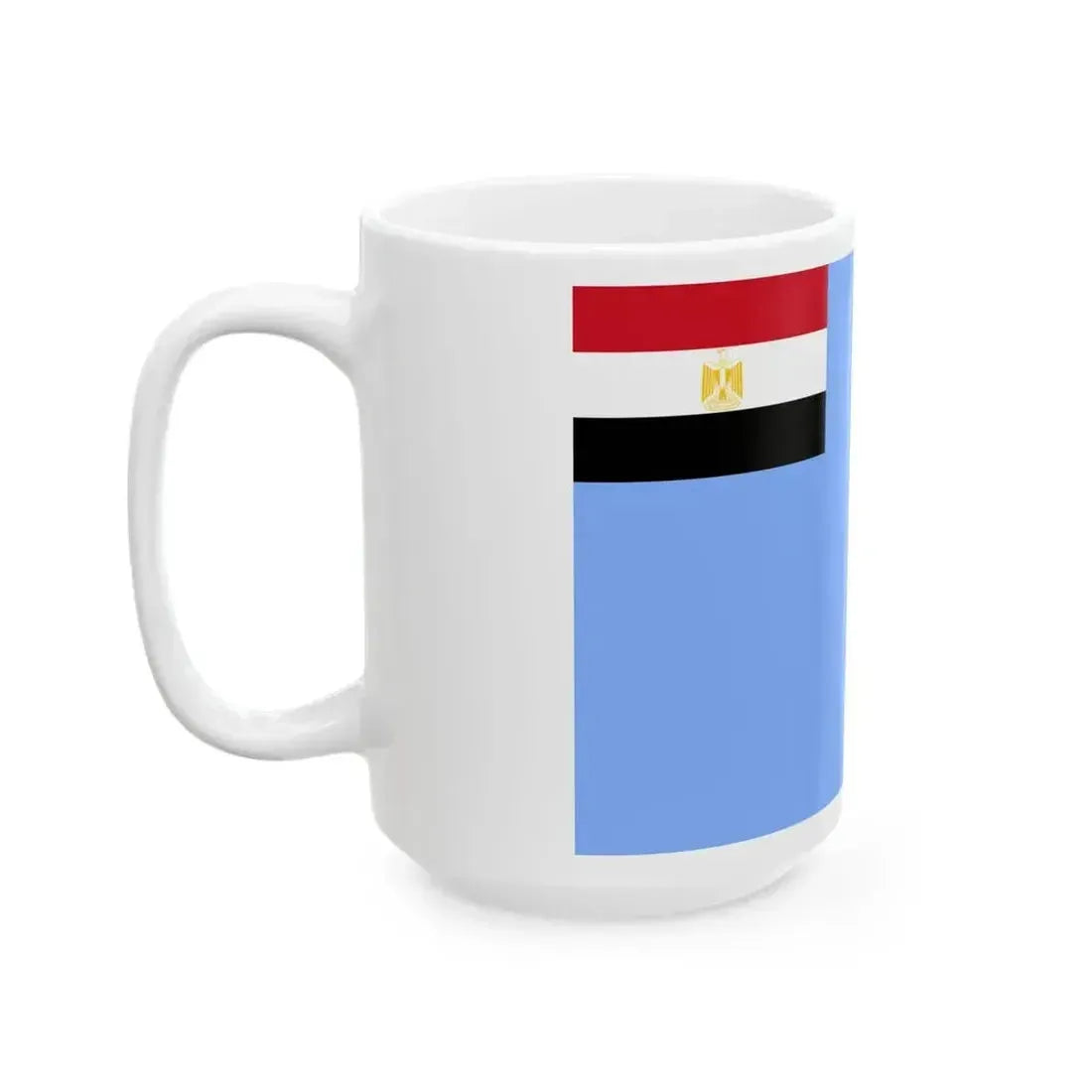 Air Force Ensign of Egypt Coat of arms variant (Egypt) White Coffee Mug - Go Mug Yourself