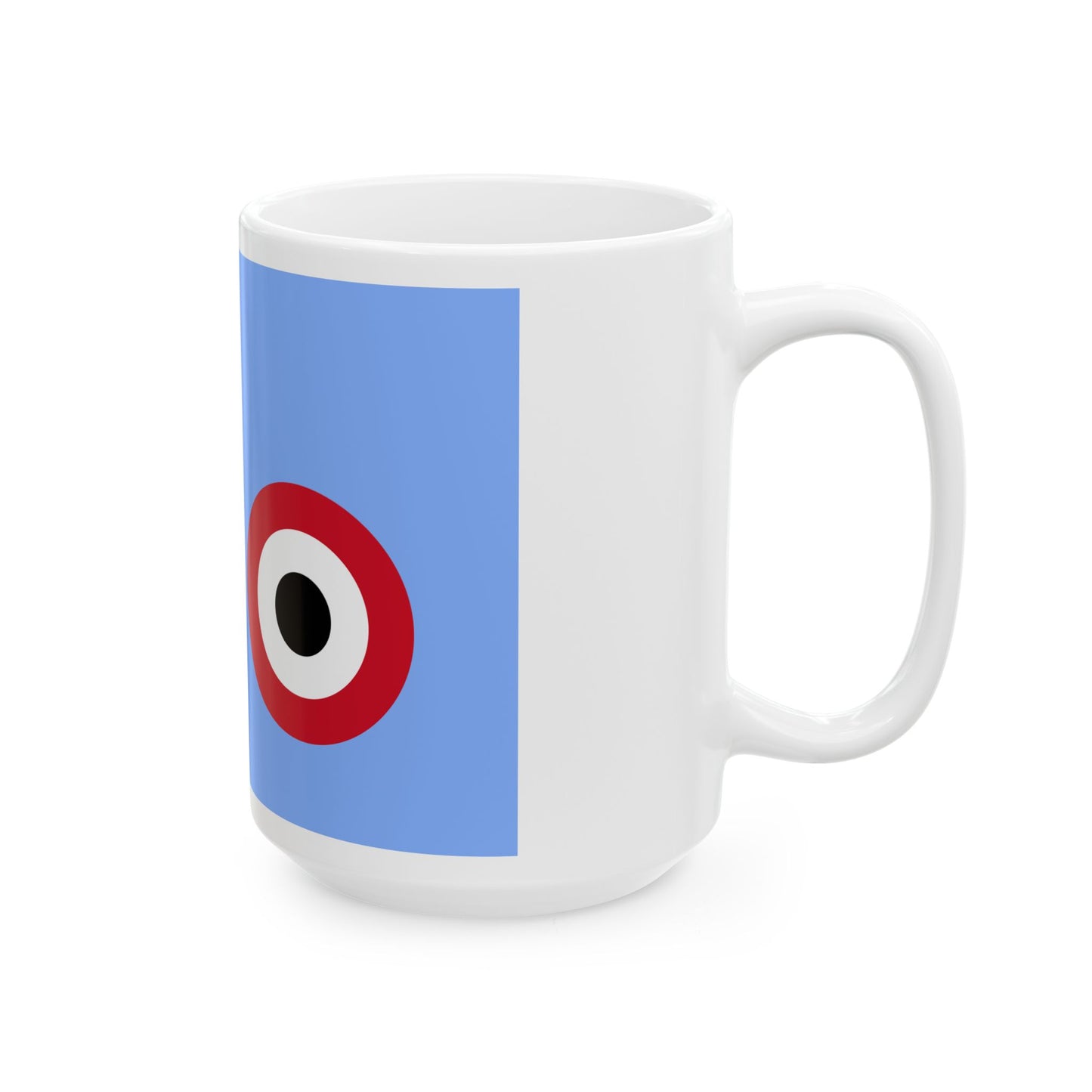 Air Force Ensign of Egypt Coat of arms variant (Egypt) White Coffee Mug-Go Mug Yourself