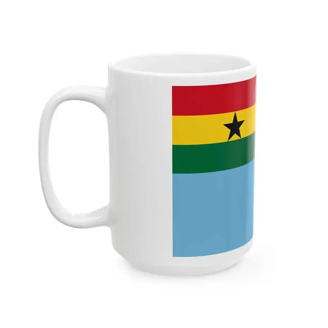 Air Force Ensign of Ghana (Ghana) White Coffee Mug - Go Mug Yourself