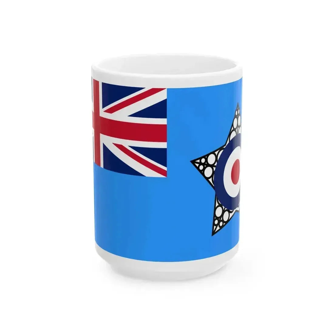 Air Force Ensign of India 1945-1947 (India) White Coffee Mug 15oz - Go Mug Yourself
