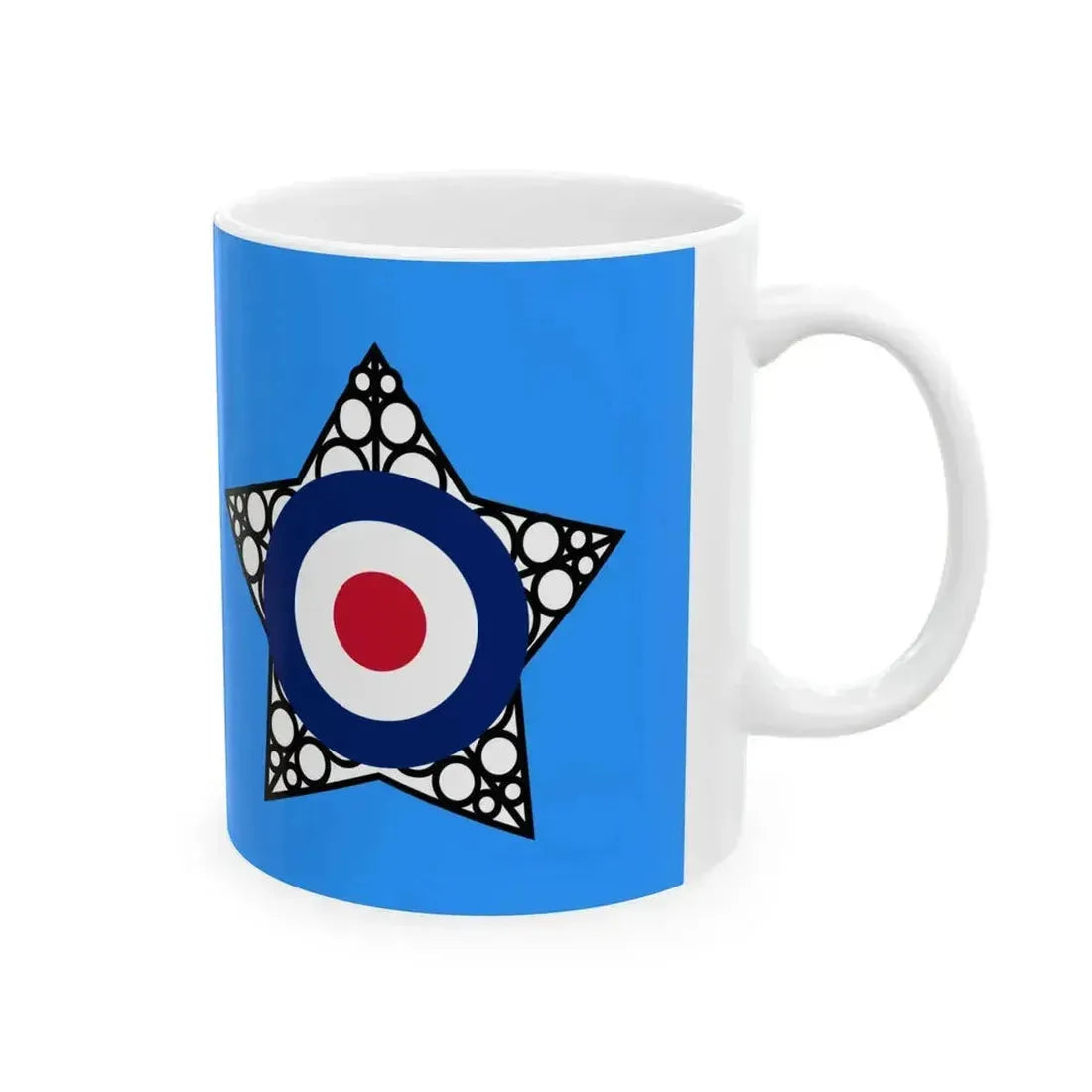 Air Force Ensign of India 1945-1947 (India) White Coffee Mug - Go Mug Yourself