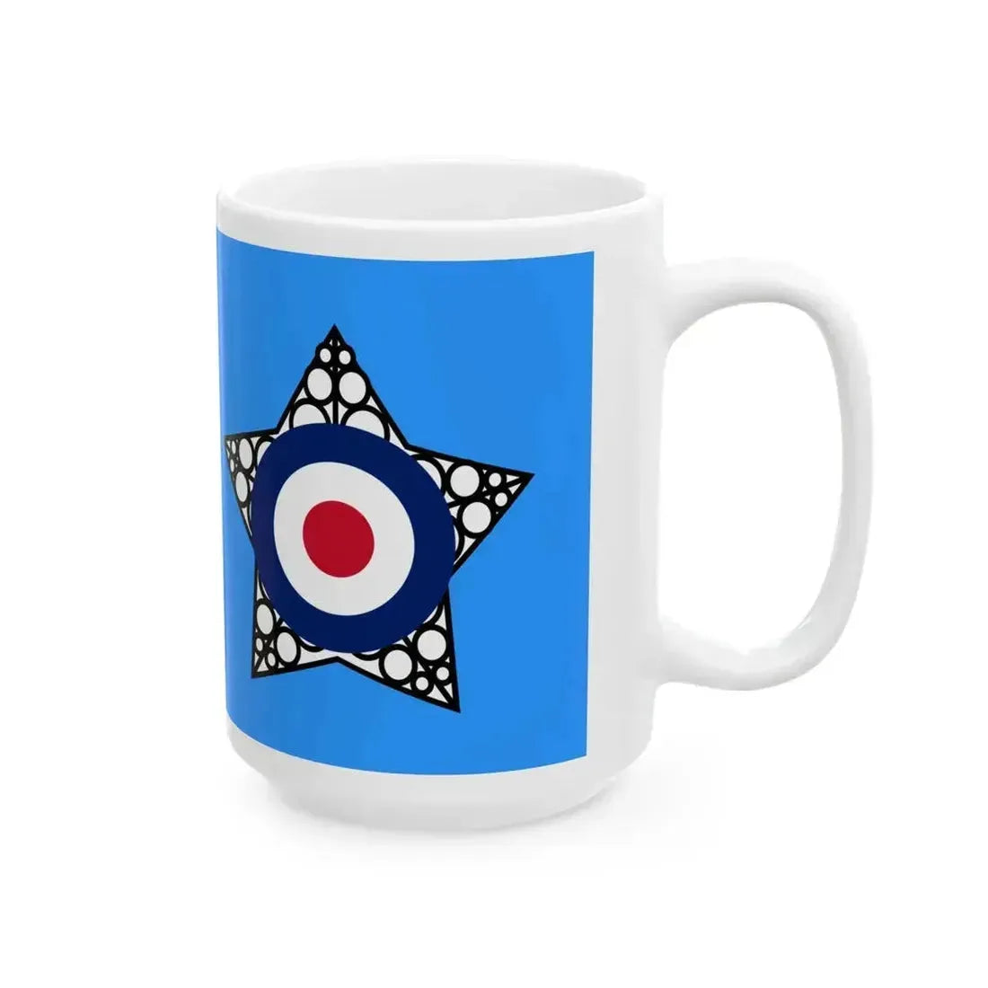 Air Force Ensign of India 1945-1947 (India) White Coffee Mug - Go Mug Yourself