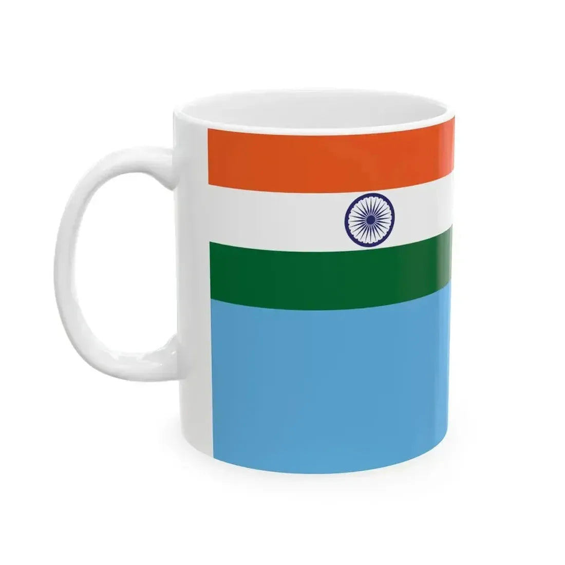 Air Force Ensign of India 1950-2023 (India) White Coffee Mug - Go Mug Yourself