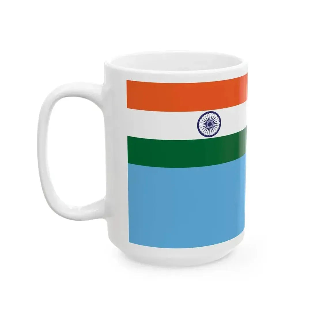 Air Force Ensign of India 1950-2023 (India) White Coffee Mug - Go Mug Yourself