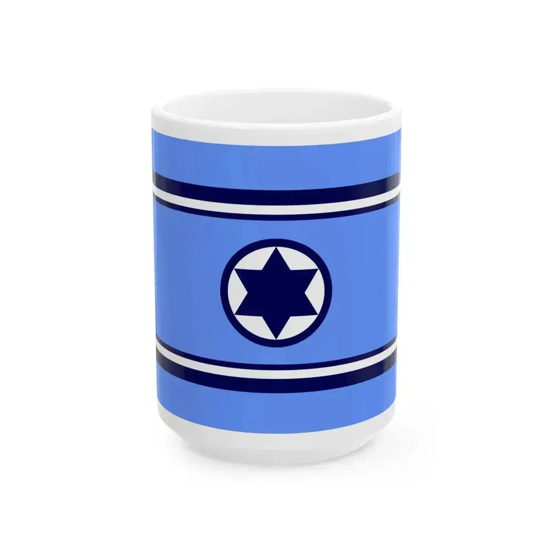 Air Force Ensign of Israel (Israel) White Coffee Mug 15oz - Go Mug Yourself
