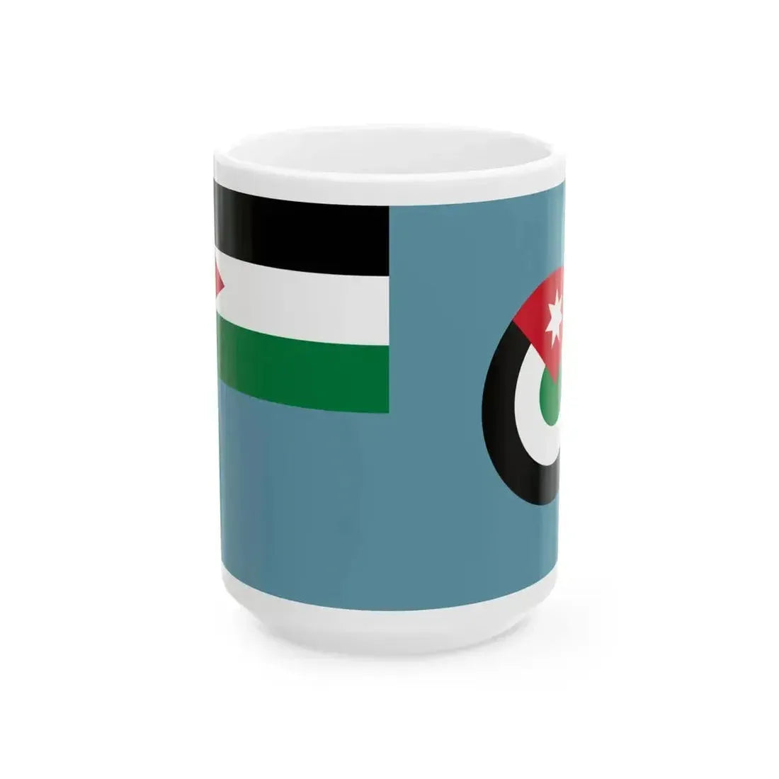Air Force Ensign of Jordan (Jordan) White Coffee Mug 15oz - Go Mug Yourself