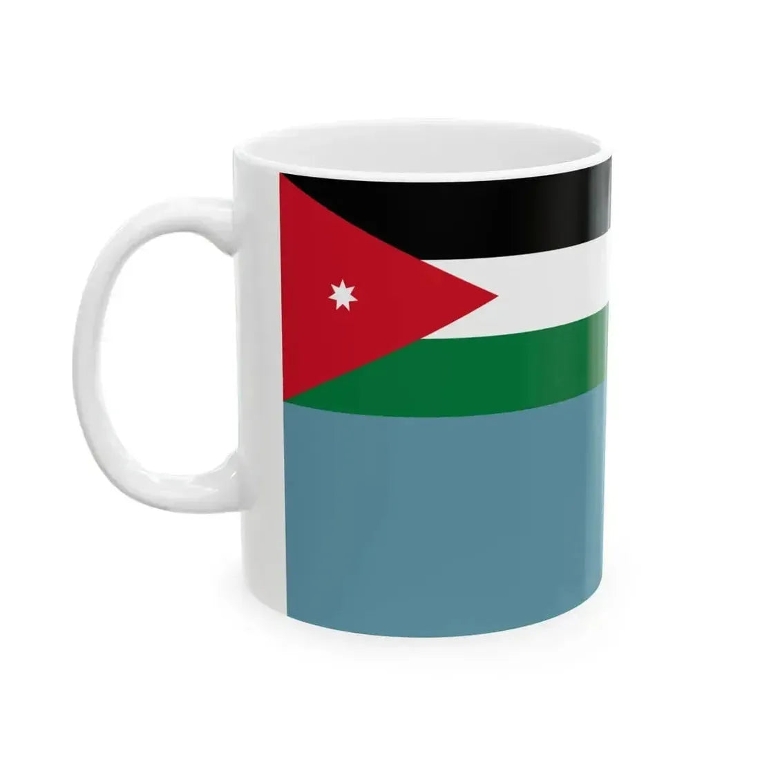 Air Force Ensign of Jordan (Jordan) White Coffee Mug - Go Mug Yourself