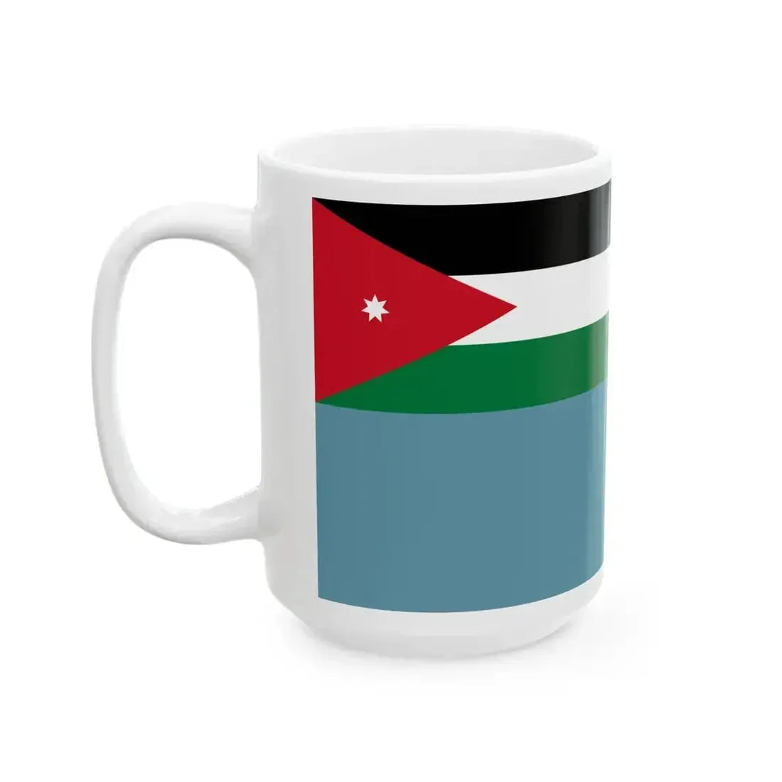 Air Force Ensign of Jordan (Jordan) White Coffee Mug - Go Mug Yourself