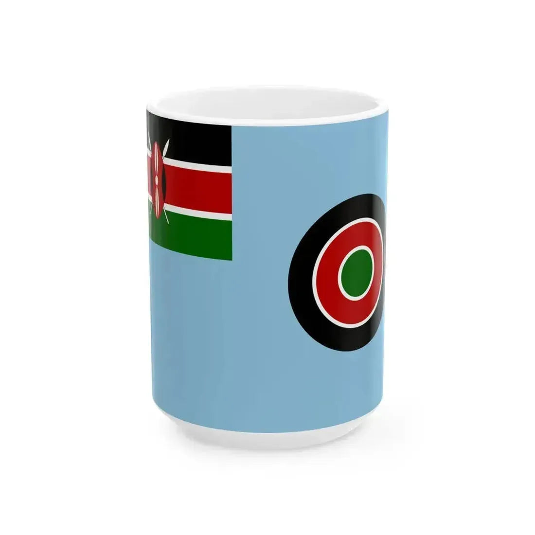 Air Force Ensign of Kenya (Kenya) White Coffee Mug 15oz - Go Mug Yourself