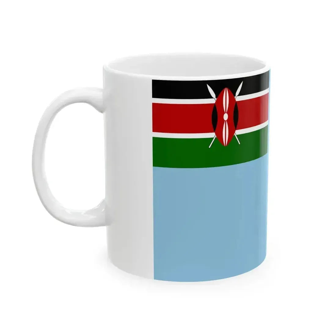 Air Force Ensign of Kenya (Kenya) White Coffee Mug - Go Mug Yourself