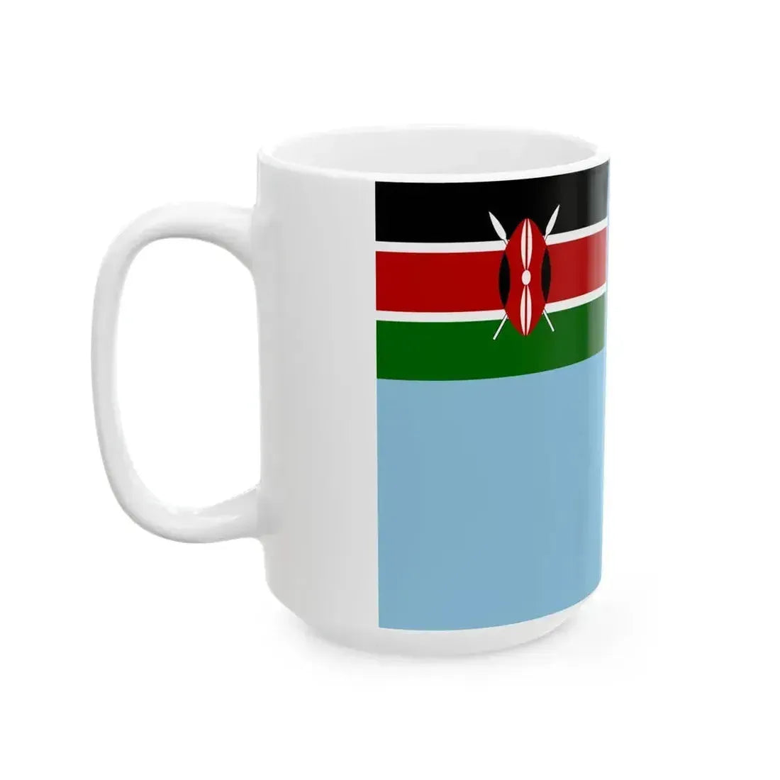 Air Force Ensign of Kenya (Kenya) White Coffee Mug - Go Mug Yourself