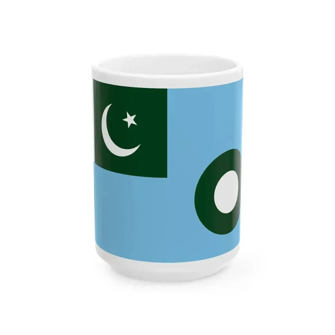Air Force Ensign of Pakistan (Pakistan) White Coffee Mug 15oz - Go Mug Yourself