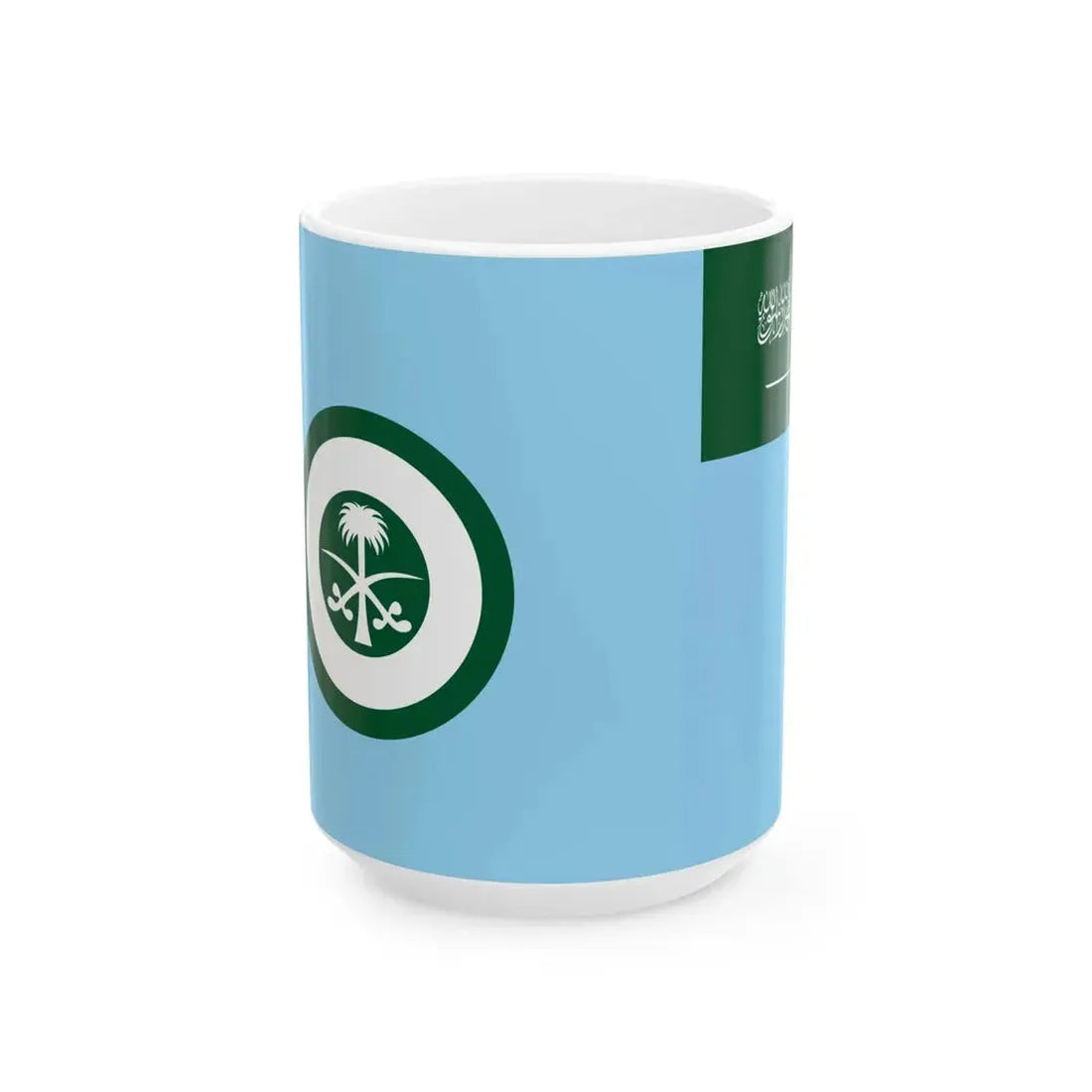 Air Force Ensign of Saudi Arabia (Saudi Arabia) White Coffee Mug 15oz - Go Mug Yourself