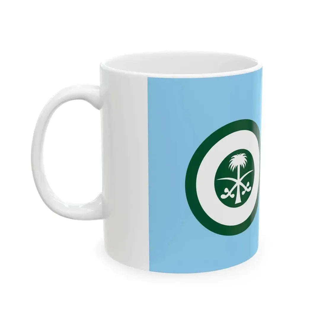 Air Force Ensign of Saudi Arabia (Saudi Arabia) White Coffee Mug - Go Mug Yourself