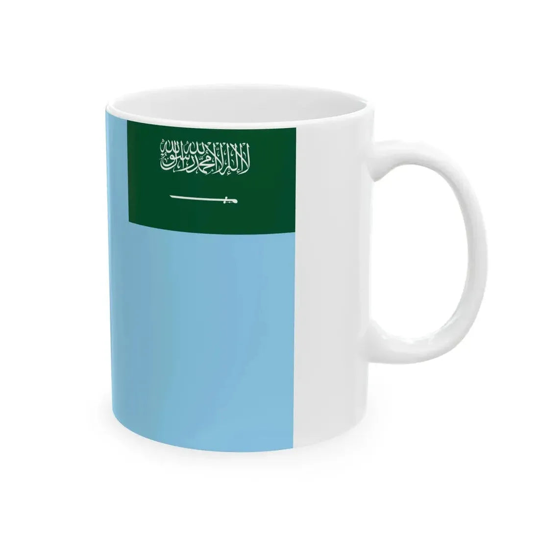 Air Force Ensign of Saudi Arabia (Saudi Arabia) White Coffee Mug - Go Mug Yourself