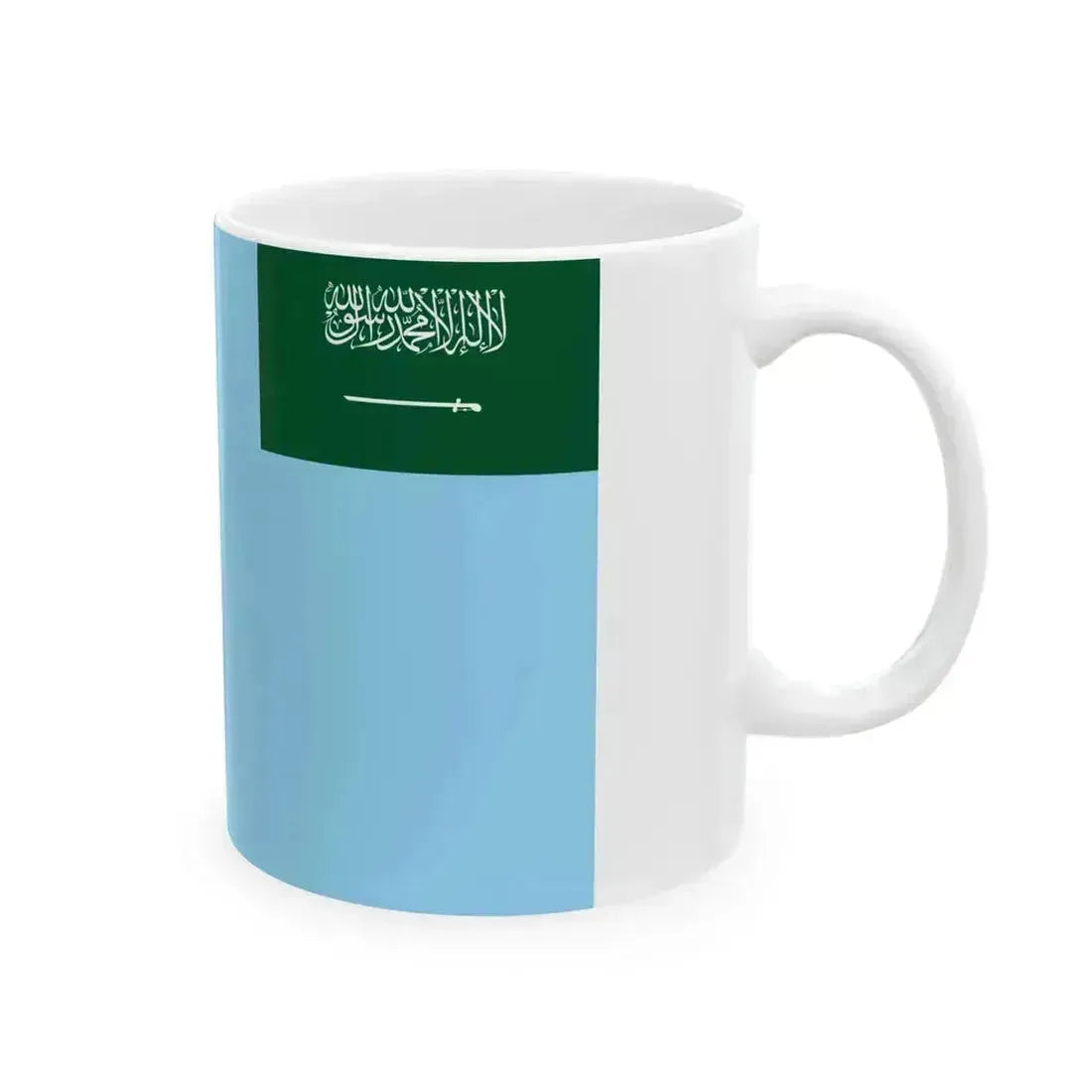 Air Force Ensign of Saudi Arabia (Saudi Arabia) White Coffee Mug - Go Mug Yourself