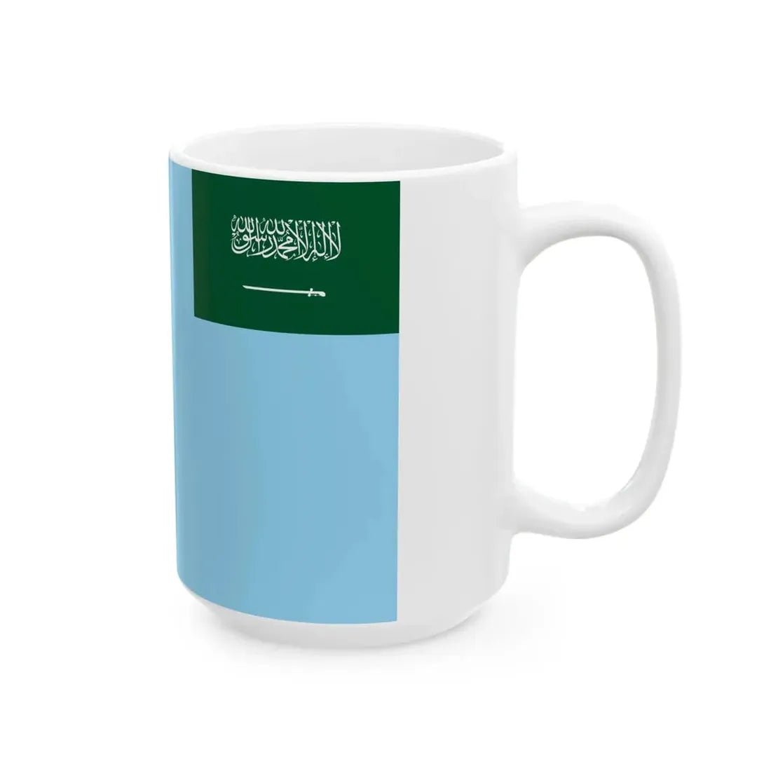 Air Force Ensign of Saudi Arabia (Saudi Arabia) White Coffee Mug - Go Mug Yourself