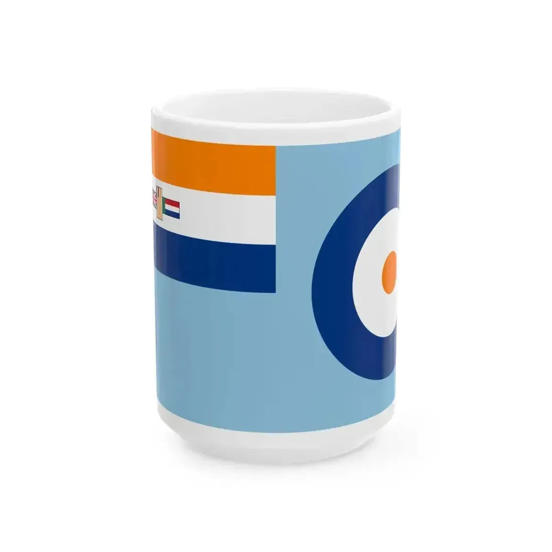 Air Force Ensign of South Africa 1940-1951 (South Africa) White Coffee Mug 15oz - Go Mug Yourself