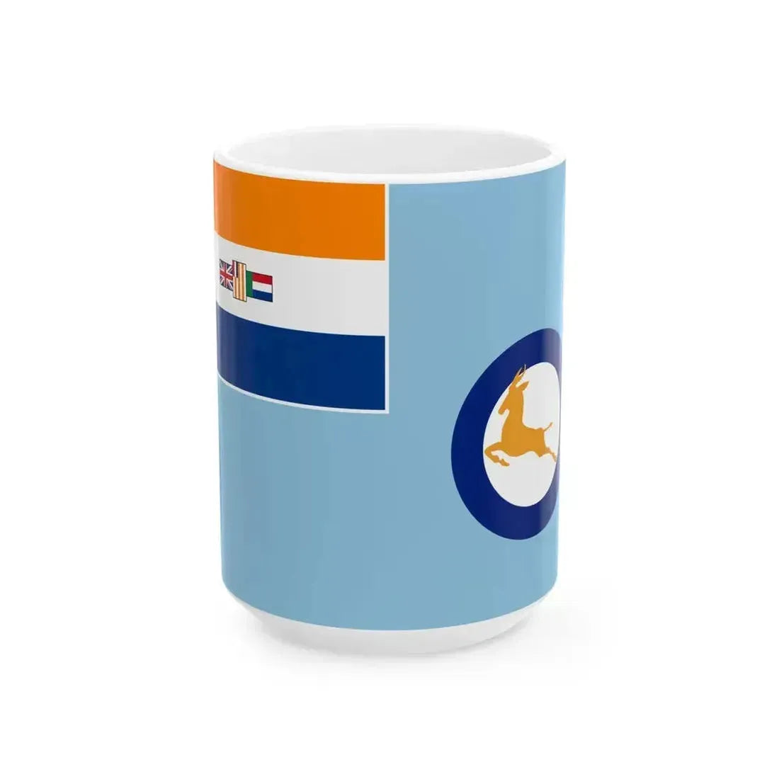 Air Force Ensign of South Africa 1951-1958 (South Africa) White Coffee Mug 15oz - Go Mug Yourself