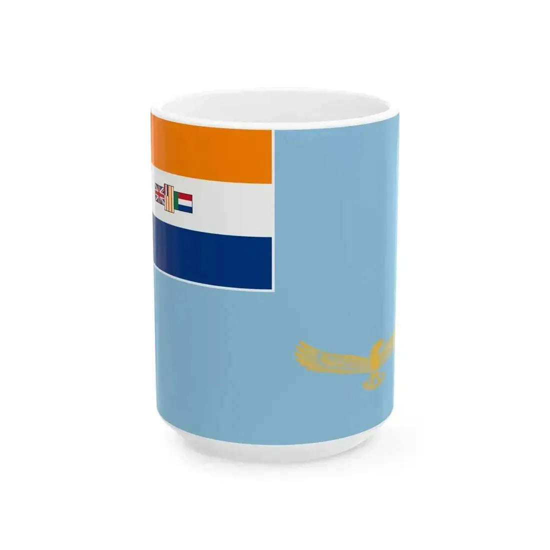 Air Force Ensign of South Africa 1967-1970 (South Africa) White Coffee Mug 15oz - Go Mug Yourself