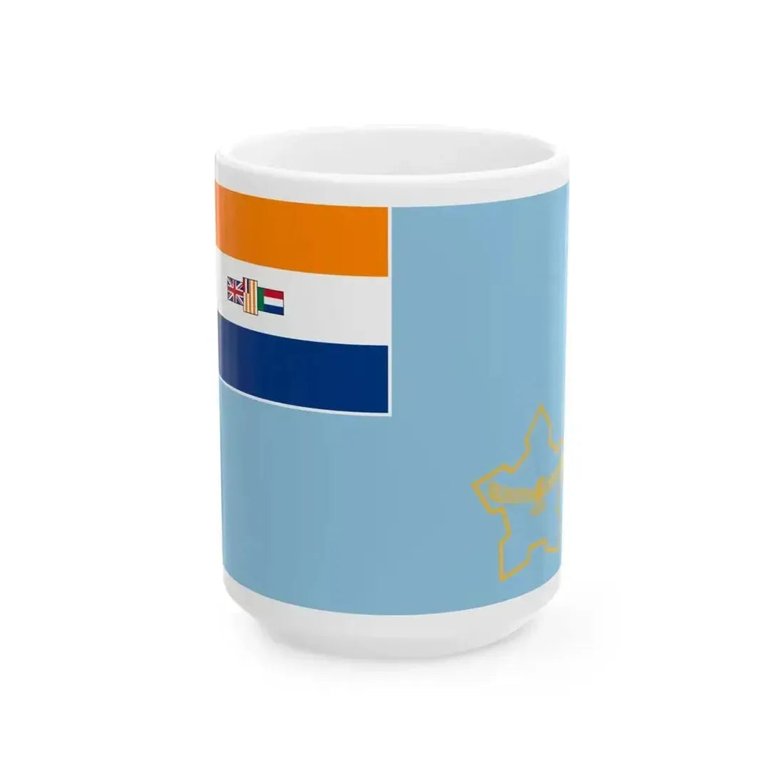 Air Force Ensign of South Africa 1981-1982 (South Africa) White Coffee Mug 15oz - Go Mug Yourself