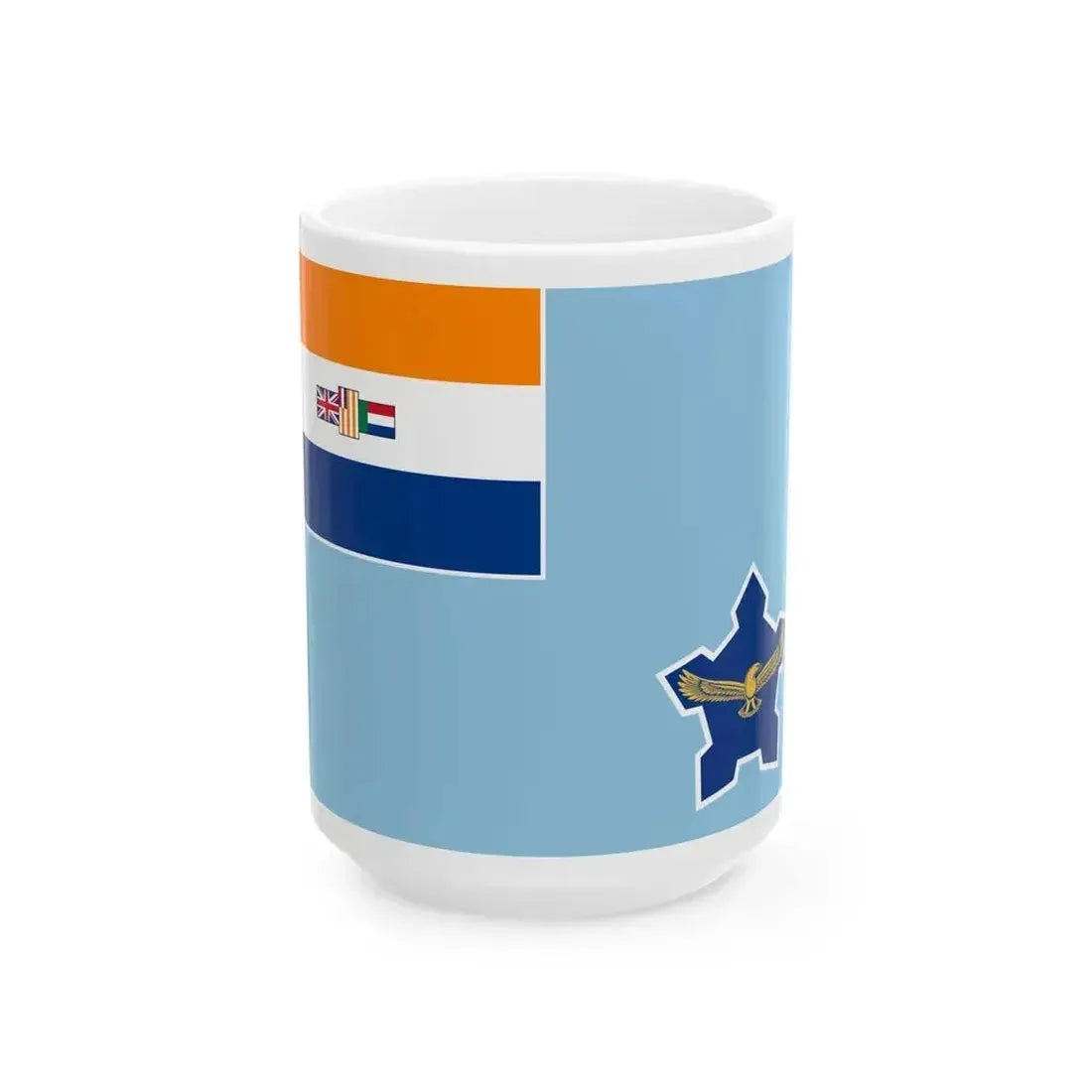 Air Force Ensign of South Africa 1982-1994 (South Africa) White Coffee Mug 15oz - Go Mug Yourself
